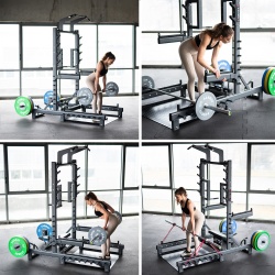 SMP01 MULTIFUNCTIONAL STAND WITH WEIGHTLIFTING AND HIP THRUST PLATFORM COMMERCIAL HMS - Img 10