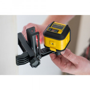 Stanley STHT77502-1, nivela laser Cross90, cu linie in cruce, lumina rosie (630 nm), prindere stativ 1/4", 2x1.5V AA, ± 0.5mm/m, raza actiune 12m - Img 4