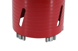 Carota diamantata Super PREMIUM ø115mm x 180mm x M16 pentru gaurire Beton armat, Zidarie, Granit - DXQZ.REDCORE.115 - Img 7
