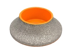 Freza diamantata pentru profilare granit, marmura, gresie Profil Semirotund Half Bullnose, R-20mm, ∅75x22,23mm - DXDY.FPP.HBN20 - Img 4