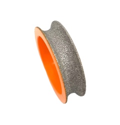 Freza diamantata pentru profilare granit, marmura, gresie Profil Semicerc Full Bullnose exterior, R-7.5mm, ∅75x22,23mm - DXDY.FPP.BN15 - Img 2