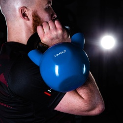Gantera kettlebell HMS KNV 4 KG, Albastru - Img 8