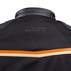 Geaca Moto Barbati W-TEC 2Stripe Negru/Bej/Orange - Img 6