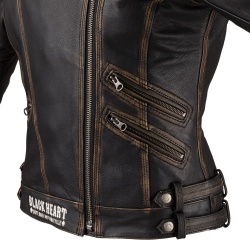 Geaca Moto Piele pentru Femei W-TEC Black Heart Lizza - Img 7