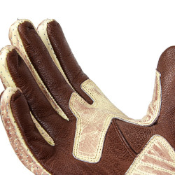 Manusi Moto Piele W-TEC Retro Maro/Bej - Img 3