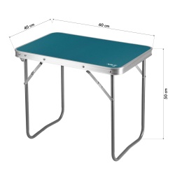 Masa camping Nils Camp NC340 60x40x50 cm, Gri inchis - Img 2