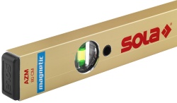 Nivelă cu bula (Boloboc magnetic) cu profil tubular, 60cm AZM 60 - Sola-01820801 - Img 3
