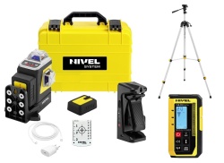 Nivelă laser 3D cu linie roșu Nivel System CLx3R MOTOR cu trepied SJJM1EX senzor CLS310