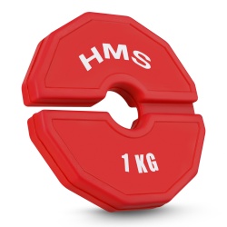 Set greutati cauciucate HMS TSN100 2x1 kg/35 mm - Img 2