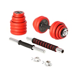 Set Haltera si Gantere Reglabile HMS SGGX30 30 kg - Img 2