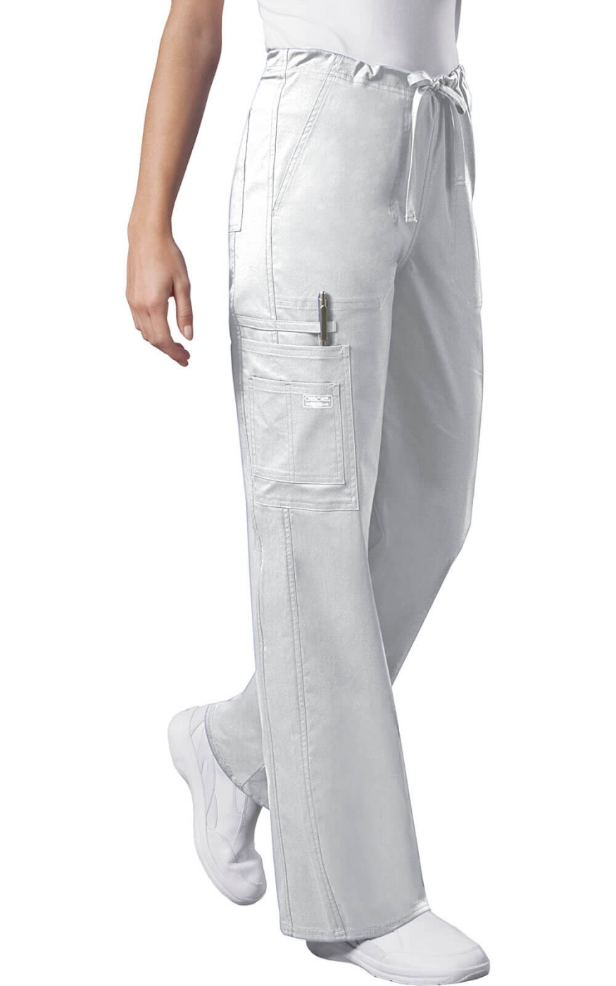 Pantaloni unisex drawstring White