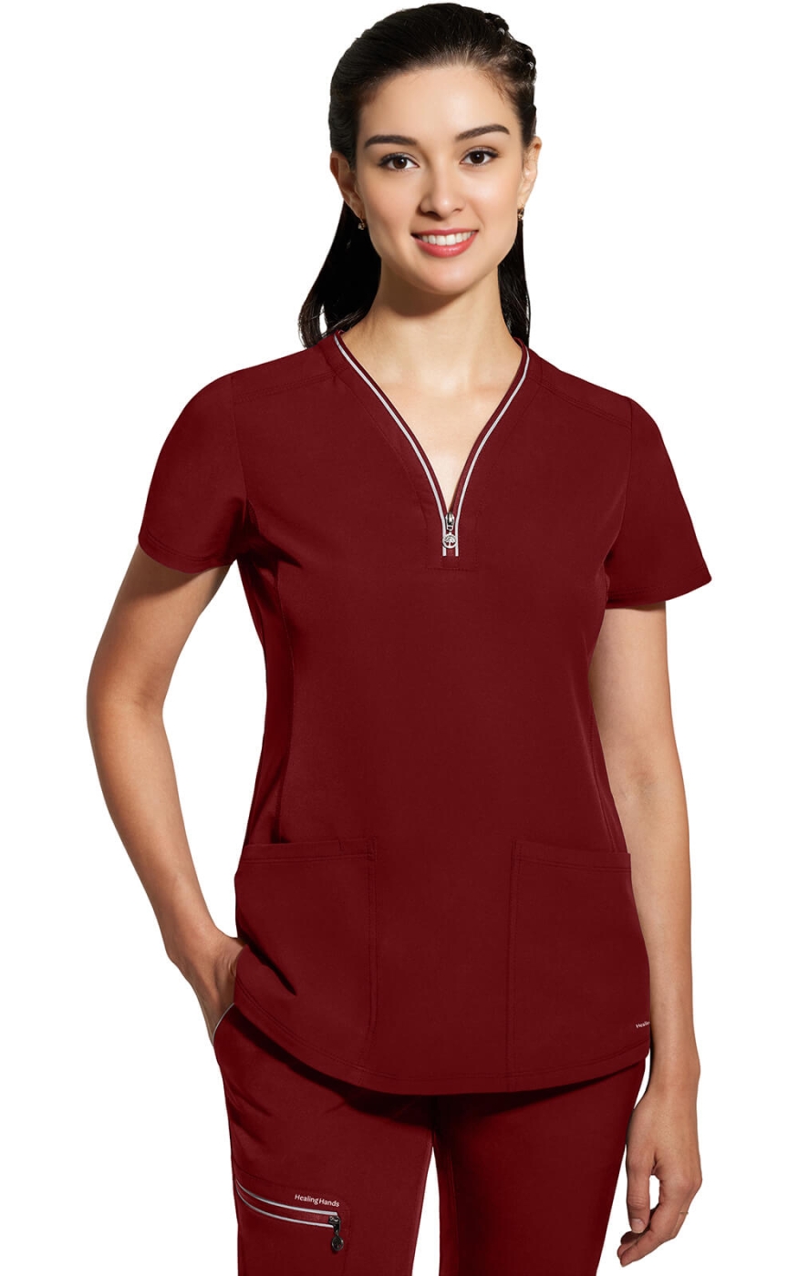 Halat Medical Healing Hands Sonia - 360 | Garnet Red