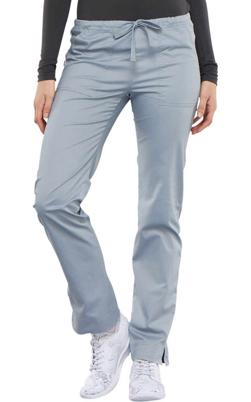 Pantaloni Medicali Slim Elastici Gri | Cherokee WorkWear Core Stretch