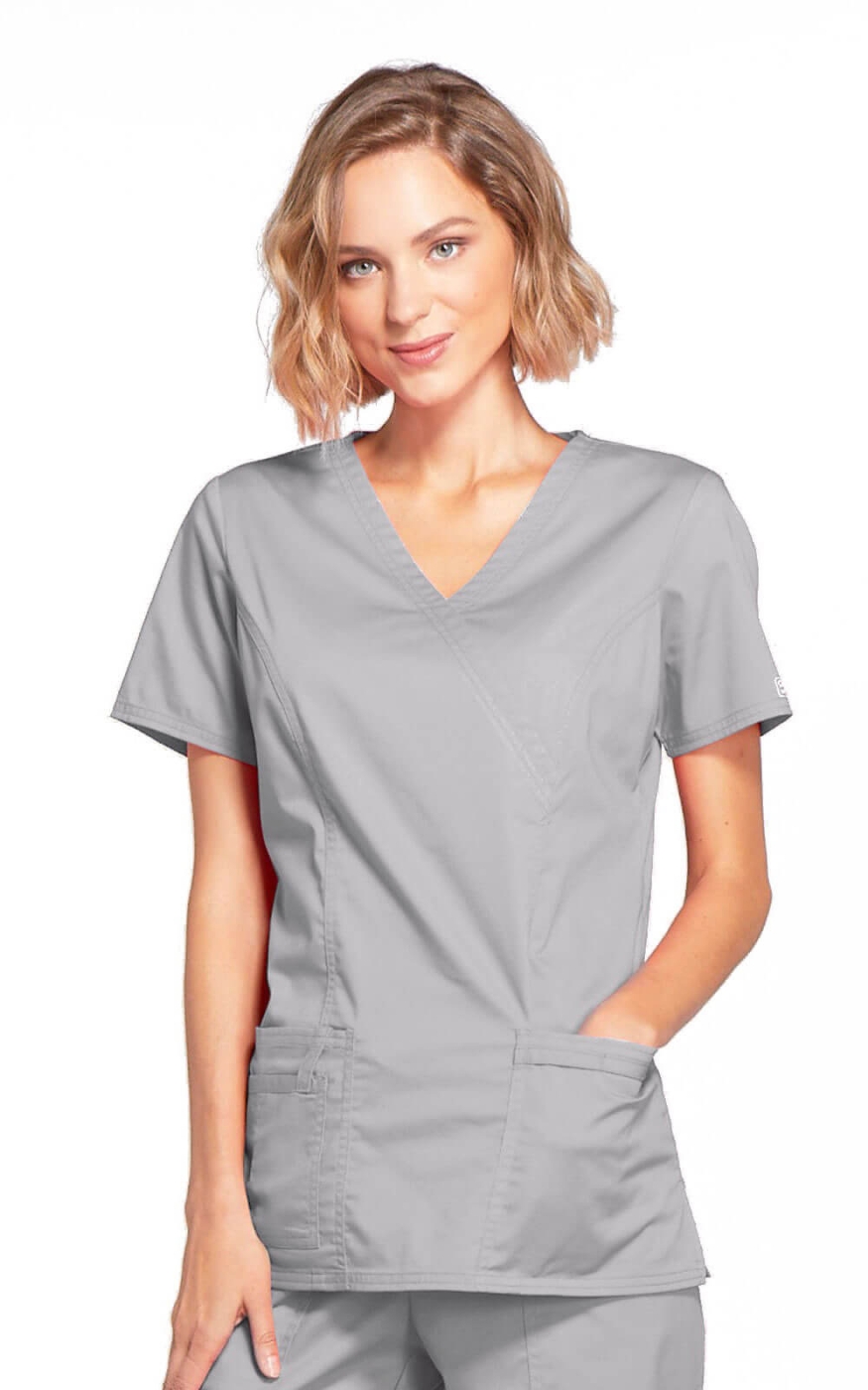 Halat Medical - Cherokee WorkWear - Mock Wrap Core Stretch | Gri