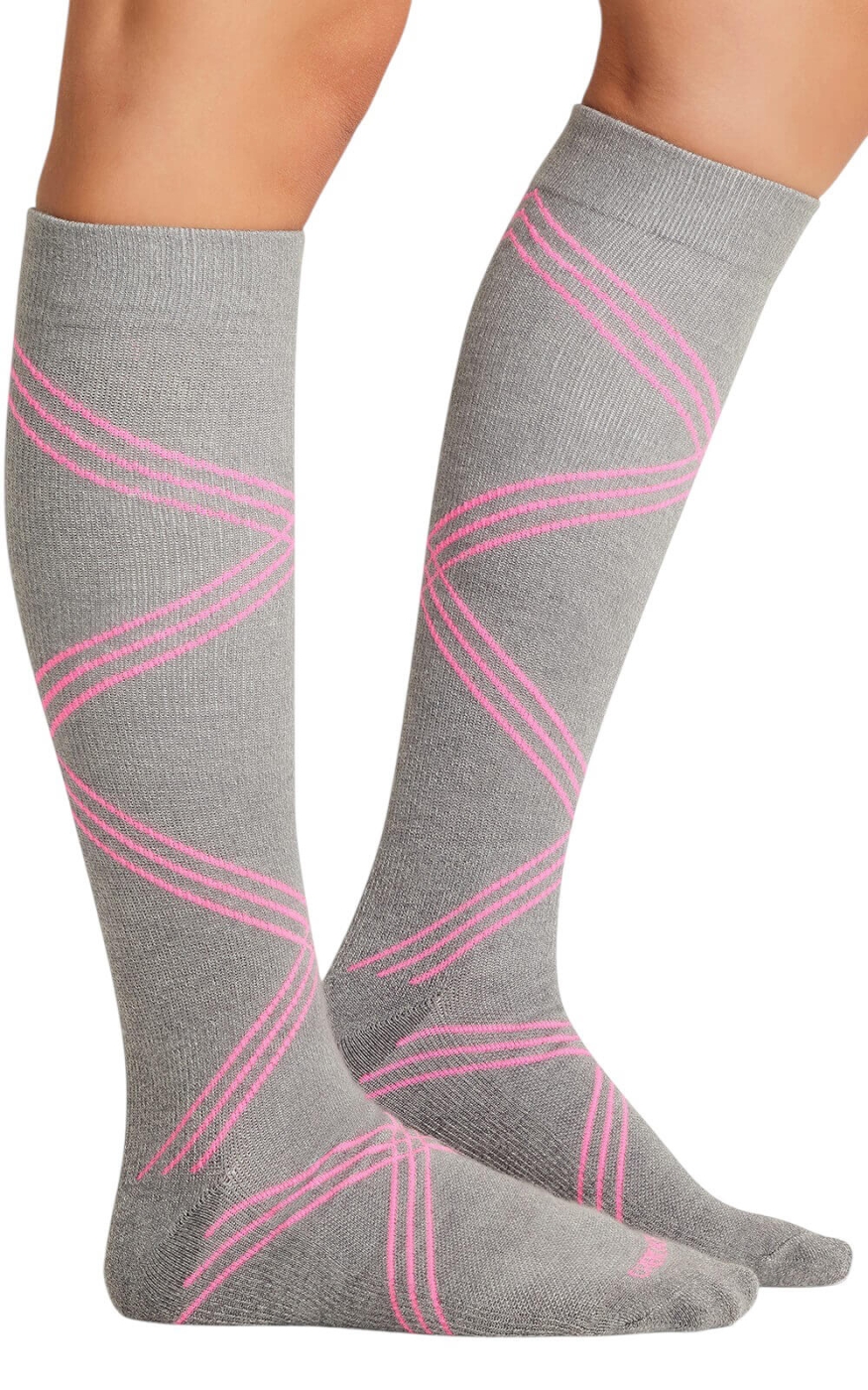 Ciorapi de compresie Cherokee 15-20 MmHg | Twisted Shocking Pink