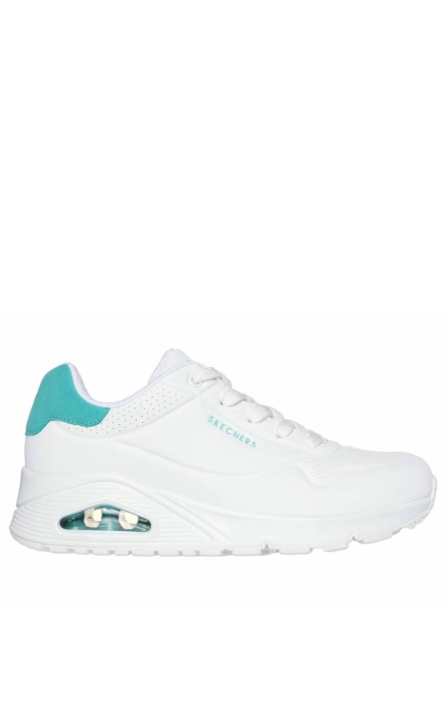 Pantofi Medicali Skechers dama - Uno Stand On Air | Alb