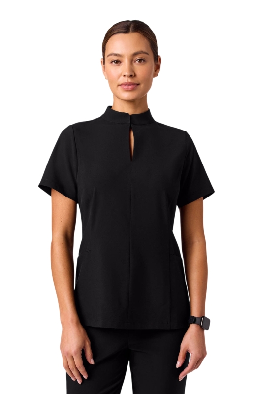 Bluză Medicală Jaanuu UltraLITE – Aria Fit&Flare | Negru