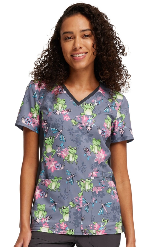 Halat medical Cherokee cu laterale flexibile Toad-ally Floral Friends