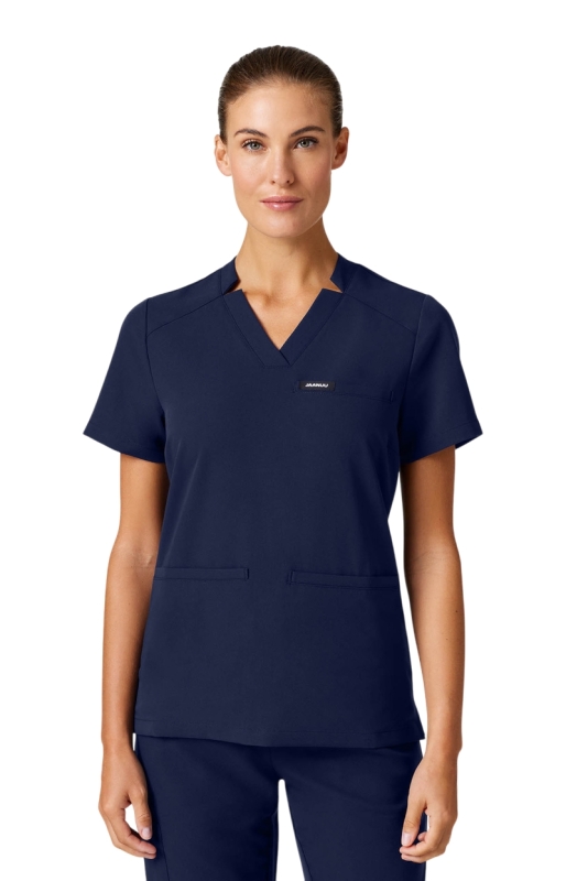 Bluză Medicală Jaanuu UltraLAST Cambrată – Helia | Midnight Navy