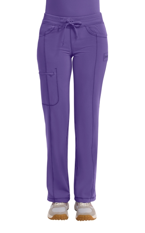 Pantaloni medicali antimicrobieni Cherokee PROTX2® cu talie joasă - Infinity | Pretty n Purple