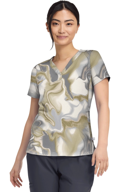 Halat Medical Healing Hands Briana - HH Prints | Silk Waves