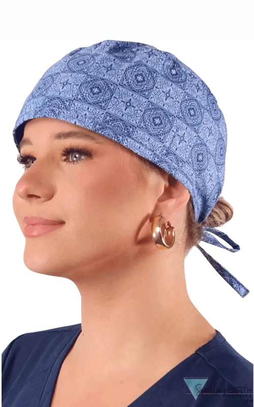 Boneta Chirurgicala - Tuscan Blue Tiles