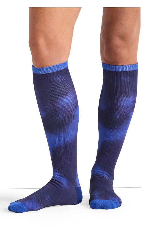Ciorapi Compresivi Kickstart 15-20 MmHg Cherokee by Infinity | Electric Blue Marble