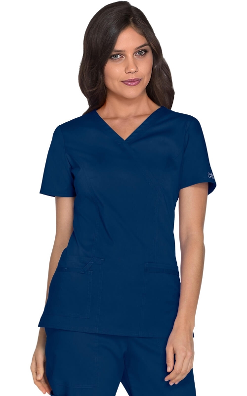 Halat Medical - Cherokee WorkWear - Mock Wrap Core Stretch | Navy