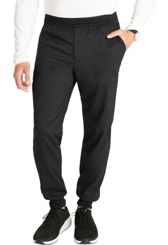Pantaloni Medicali Jogger pentru Bărbați Cherokee WorkWear Revolution | Black