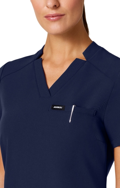 Bluză Medicală Jaanuu UltraLAST Cambrată – Helia | Midnight Navy - Img 4
