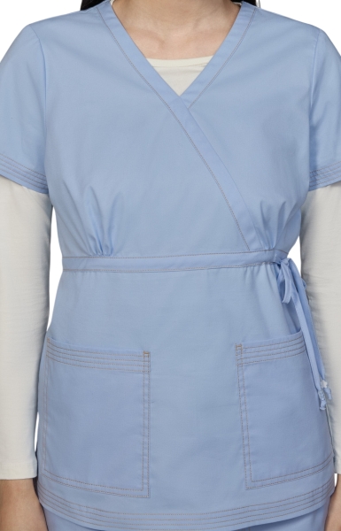 Bluză Medicală Koi Happiness - Katelyn | Glass Blue - Img 2