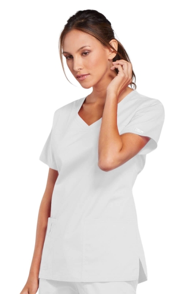 Halat Medical Alb Core Stretch pentru Femei | Cherokee - Img 2