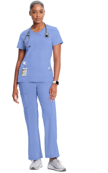 Halat medical antimicrobian Cherokee PROTX2® Mock Wrap - Infinity | Ciel - Img 2