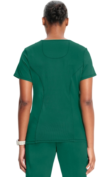 Halat medical antimicrobian Cherokee PROTX2® Mock Wrap - Infinity | Hunter Green - Img 2