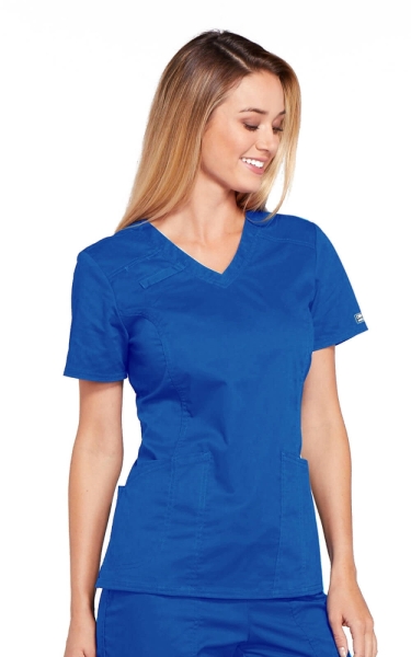 Halat Medical Cambrat pentru Femei Royal | Cherokee WorkWear Core Stretch - Img 4
