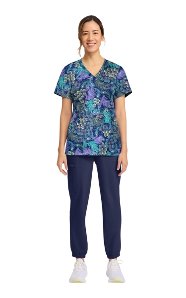 Halat Medical Cherokee - Prints Stretch | Pretty Peacock - Img 8