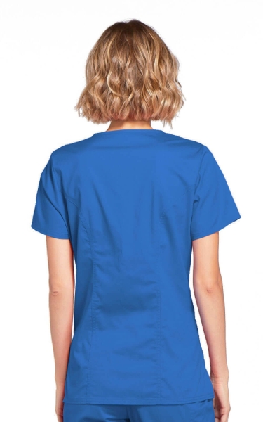Halat Medical - Cherokee WorkWear - Mock Wrap Core Stretch | Royal - Img 3