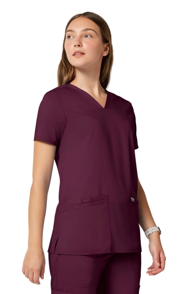 Halat Medical Damă Cherokee - WorkWear Revolution | Wine - Img 4