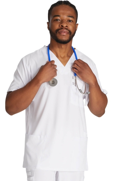 Halat Medical pentru Bărbați Essentials - Alb | Dickies - Img 2