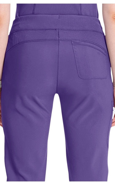 Pantaloni medicali antimicrobieni Cherokee PROTX2® cu talie joasă - Infinity | Pretty n Purple - Img 4