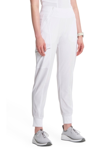 Pantaloni Medicali Antimicrobieni Jogger Cherokee PROTX2® - Infinity | Alb - Img 5