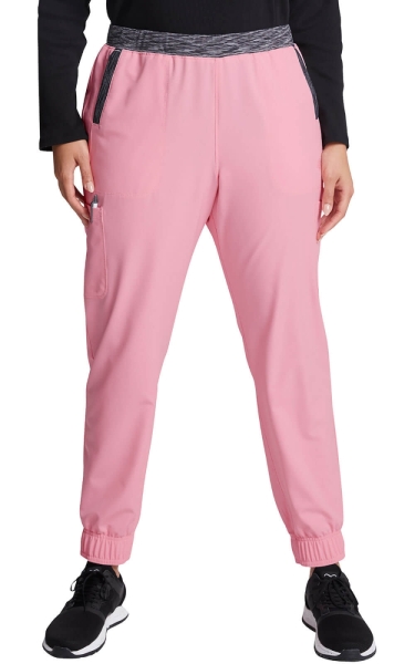 Pantaloni Medicali Jogger cu Talie Medie Dynamix - Pink Sand | Dickies