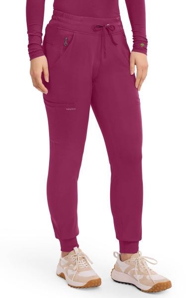 Pantaloni Medicali Jogger Healing Hands Rhea - HH Works | Wine - Img 3