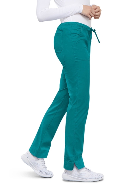 Pantaloni Medicali Slim - Cherokee WorkWear Core Stretch | Teal Blue - Img 4