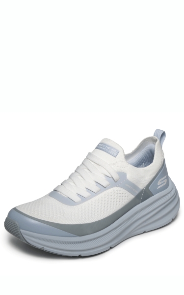 Pantofi Skechers dama - Bobs Skillz - Too Vital | White / Blue - Img 4