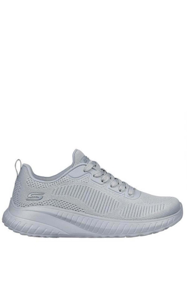 Pantofi Skechers dama - Bobs Squad Chaos - Face Off | Light Gray - Img 1