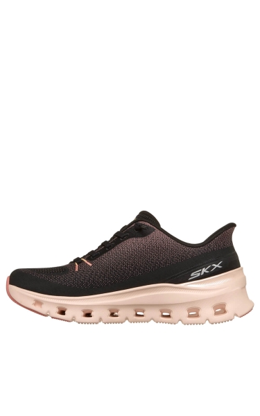 Pantofi Skechers dama Slip-Ins Arch Fit Glide - Step Pro | Black / Coral - Img 2