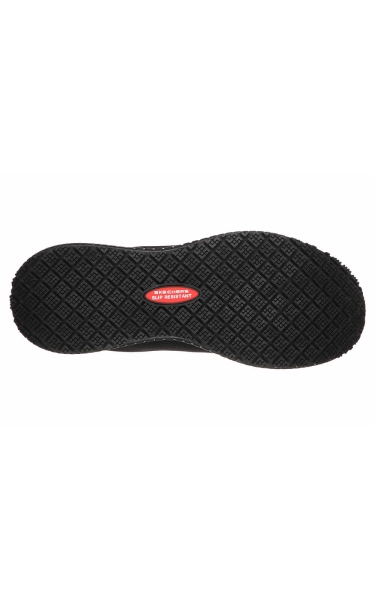 Pantofi Skechers dama - Squad SR Black Flat Knit | Rose Gold Trim - Img 3