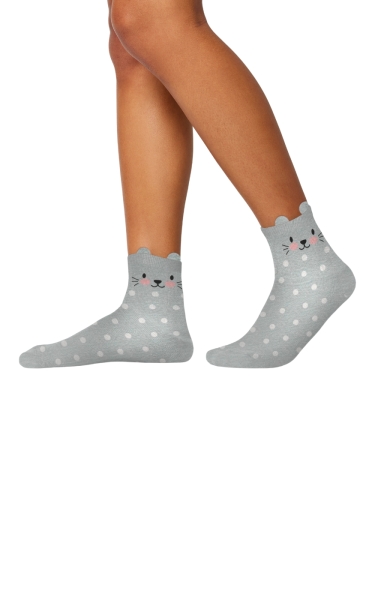 Set 3 Perechi Șosete Medicale Cherokee Legwear Crew | Animal Friends - Img 9