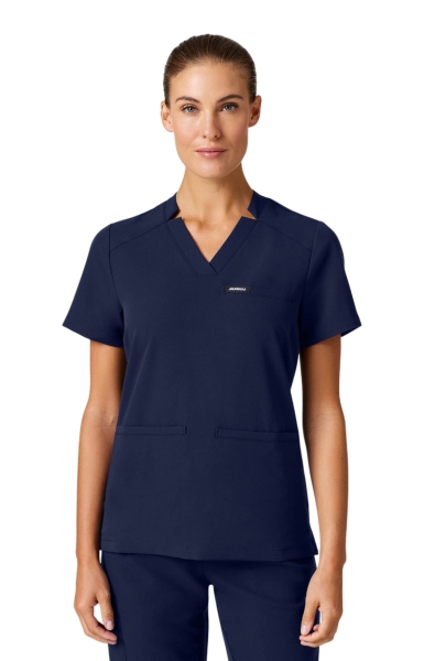 Bluză Medicală Jaanuu UltraLAST Cambrată – Helia | Midnight Navy